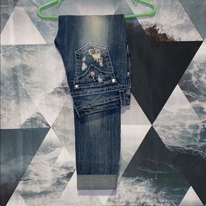 Miss Me brand low rise jeans